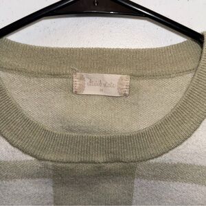 Altar'd State Green and Cream Sweater Cardigan